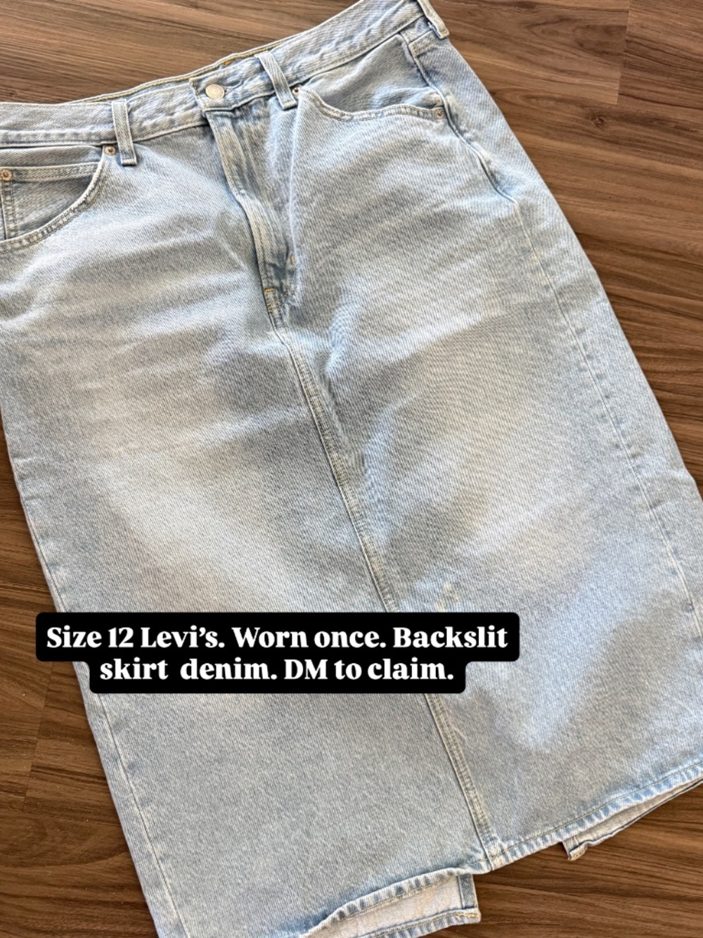 Levi denium skirt